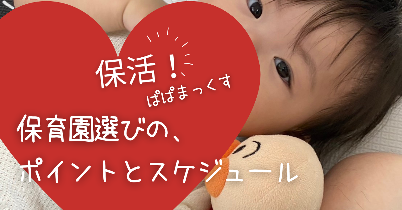 保活！保育園を選ぶポイントとスケジュールのサキのアイキャッチ画像